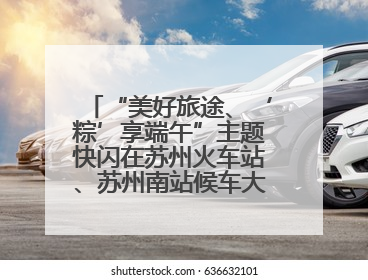 “美好旅途、‘粽’享端午”主题快闪在苏州火车站、苏州南站候车大厅上演