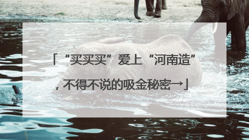 “买买买”爱上“河南造”，不得不说的吸金秘密→