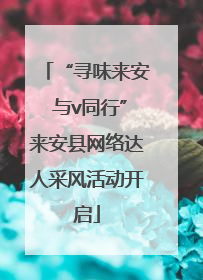 “寻味来安 与v同行”来安县网络达人采风活动开启