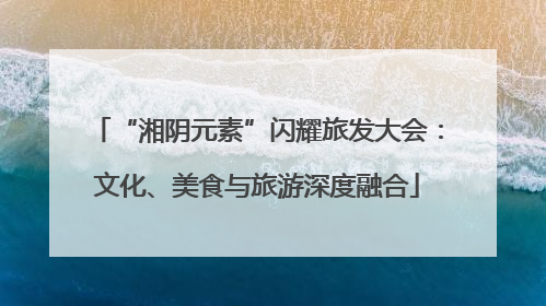“湘阴元素”闪耀旅发大会：文化、美食与旅游深度融合