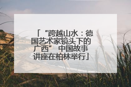 “跨越山水：德国艺术家镜头下的广西” 中国故事讲座在柏林举行