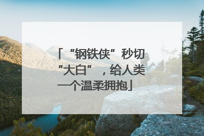 “钢铁侠”秒切“大白”，给人类一个温柔拥抱