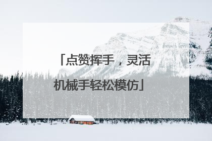 点赞挥手，灵活机械手轻松模仿