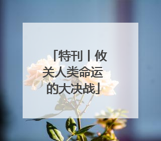 特刊丨攸关人类命运的大决战