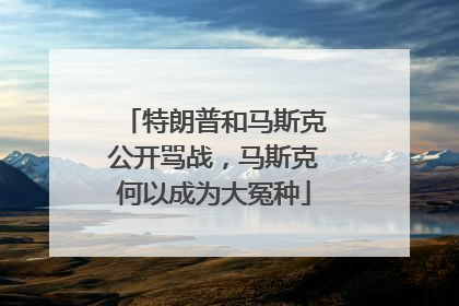特朗普和马斯克公开骂战，马斯克何以成为大冤种