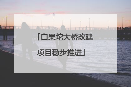 白果坨大桥改建项目稳步推进