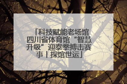 科技赋能老场馆 四川省体育馆“智慧升级”迎泰拳搏击赛事丨探馆世运