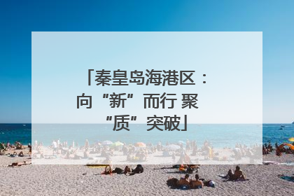 秦皇岛海港区：向“新”而行 聚“质”突破