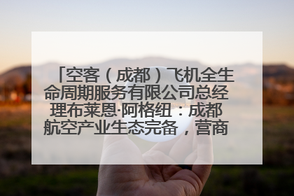 空客（成都）飞机全生命周期服务有限公司总经理布莱恩·阿格纽：成都航空产业生态完备，营商环境优势显著