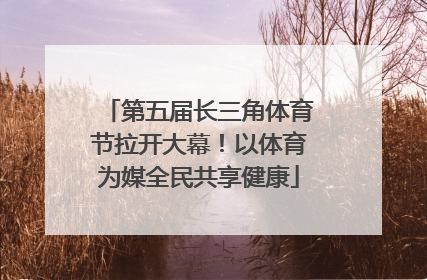 第五届长三角体育节拉开大幕！以体育为媒全民共享健康