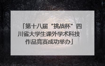 第十八届“挑战杯”四川省大学生课外学术科技作品竞赛成功举办