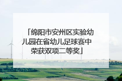 绵阳市安州区实验幼儿园在省幼儿足球赛中荣获双项二等奖