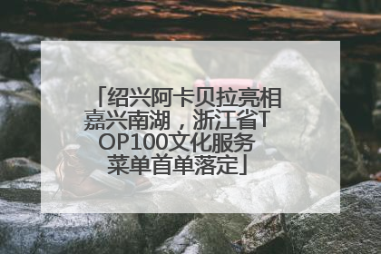 绍兴阿卡贝拉亮相嘉兴南湖，浙江省TOP100文化服务菜单首单落定