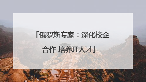 俄罗斯专家：深化校企合作 培养IT人才