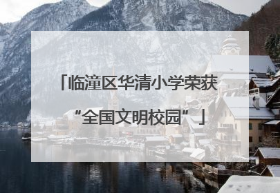 临潼区华清小学荣获“全国文明校园”