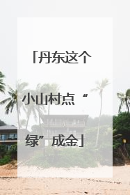 丹东这个小山村点“绿”成金