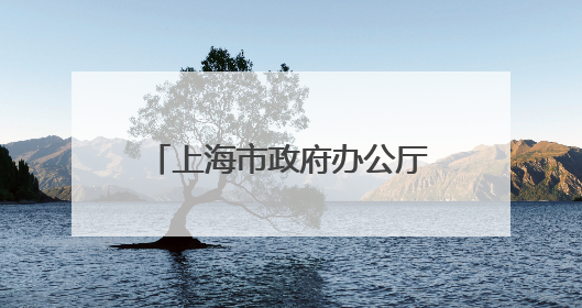 上海市政府办公厅主任王平，履新职