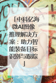 中科亿海微AI图像推理解决方案：助力智能装备目标识别与跟踪