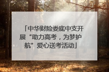 中华财险娄底中支开展“助力高考，为梦护航”爱心送考活动