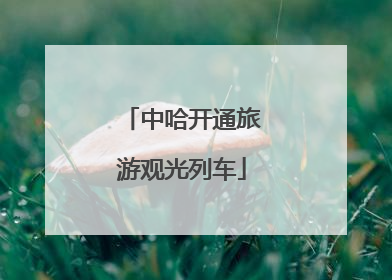 中哈开通旅游观光列车
