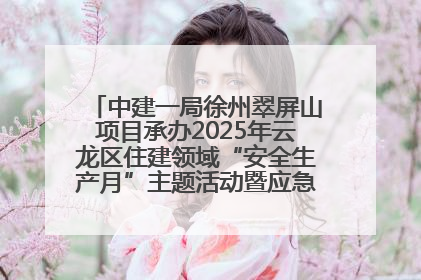 中建一局徐州翠屏山项目承办2025年云龙区住建领域“安全生产月”主题活动暨应急救援演练观摩会