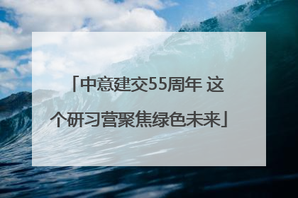 中意建交55周年 这个研习营聚焦绿色未来
