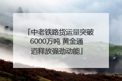 中老铁路货运量突破6000万吨 黄金通道释放强劲动能