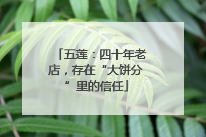 五莲：四十年老店，存在“大饼分”里的信任