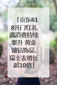 京东618开门红礼遇消费持续攀升 黄金镶钻饰品、瑞士表增长超10倍