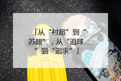 从“村超”到“苏超”，从“追球”到“追求”