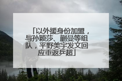 以外援身份加盟，与孙颖莎、蒯曼等组队，平野美宇发文回应重返乒超