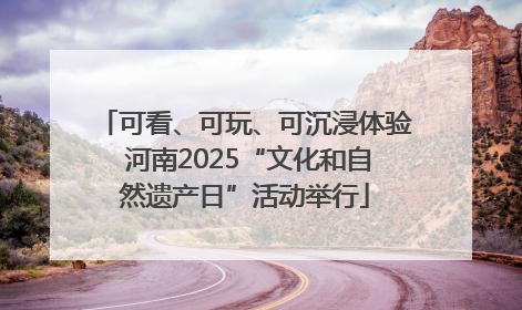 可看、可玩、可沉浸体验 河南2025“文化和自然遗产日”活动举行