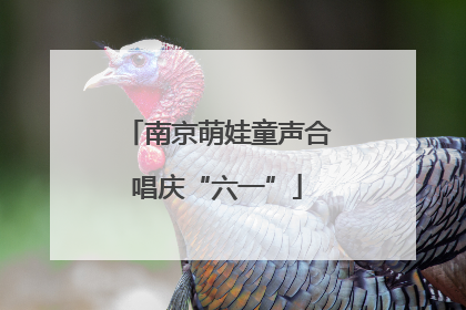 南京萌娃童声合唱庆“六一”
