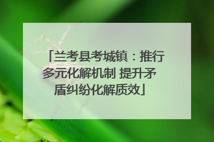 兰考县考城镇：推行多元化解机制 提升矛盾纠纷化解质效