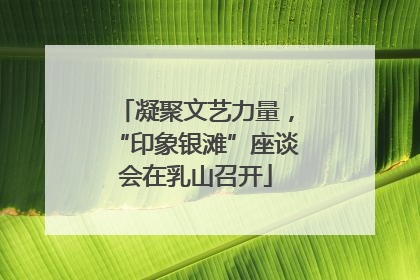 凝聚文艺力量，“印象银滩”座谈会在乳山召开