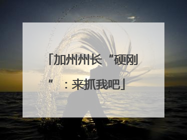 加州州长“硬刚”：来抓我吧