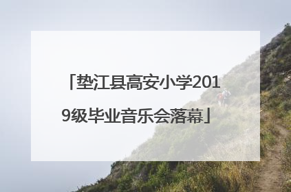 垫江县高安小学2019级毕业音乐会落幕