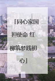 同心家国担使命 红柳筑梦践初心