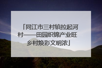 同江市三村镇拉起河村——田园织锦产业旺 乡村焕彩文明浓