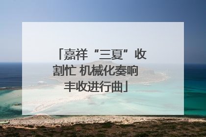 嘉祥“三夏”收割忙 机械化奏响丰收进行曲