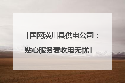 国网潢川县供电公司：贴心服务麦收电无忧