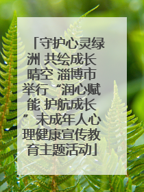 守护心灵绿洲 共绘成长晴空 淄博市举行“润心赋能 护航成长”未成年人心理健康宣传教育主题活动