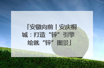 安徽向前丨安庆桐城：打造“锌”引擎 绘就“锌”图景