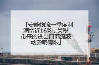 安能物流一季度利润增近16%，关税带来的进出口商流波动影响有限