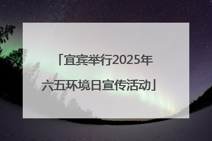 宜宾举行2025年六五环境日宣传活动