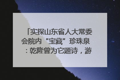 实探山东省人大常委会院内“宝藏”珍珠泉：乾隆曾为它题诗，游客无需预约免费游览