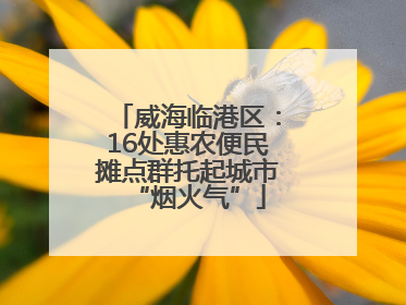 威海临港区：16处惠农便民摊点群托起城市“烟火气”
