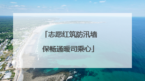志愿红筑防汛墙 保畅通暖司乘心