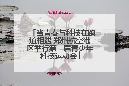 当青春与科技在跑道相遇 郑州航空港区举行第一届青少年科技运动会