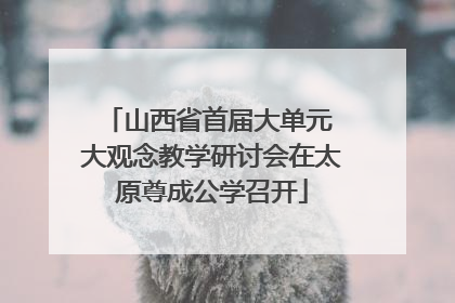 山西省首届大单元 大观念教学研讨会在太原尊成公学召开